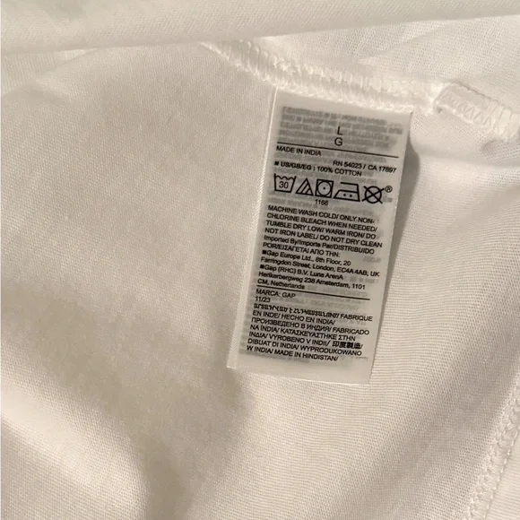 Gap White Organic Cotton T Shirt - Picture 5 of 5
